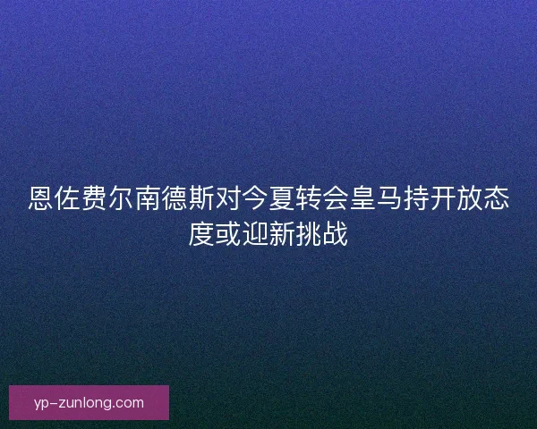 恩佐费尔南德斯对今夏转会皇马持开放态度或迎新挑战 恩佐费尔南德斯对今夏转会皇马持开放态度或迎新挑战